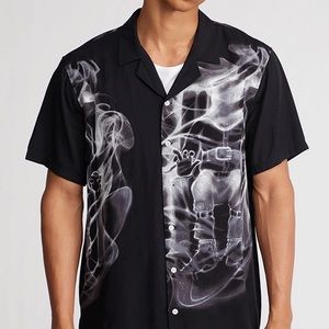 PacSun Men's Death Row Graphic Button Up